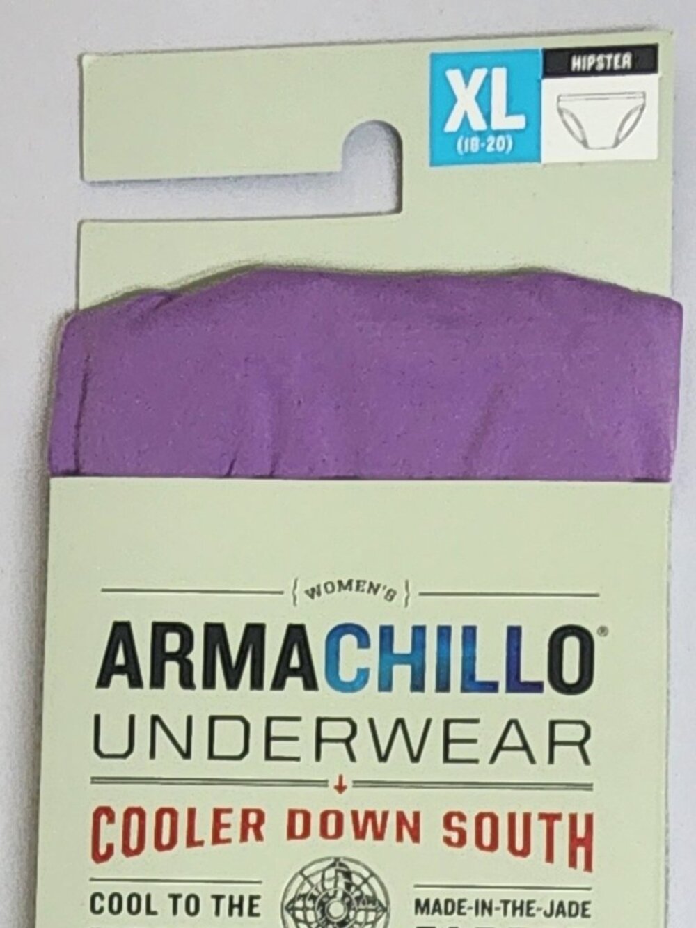 Duluth Trading Armachillo Hipster Panties - Purple - XLG